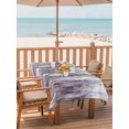 thumbnail image 2 of Outdoor Tablecloths with Umbrella Hole & Zipper, Purple Vintage 54x80 Inch Tablecloth Rectangle, Striped Painting Retro Abstract Art Waterproof Table Cloth, Patio/Pool/Picnic Table Covers, 2 of 8