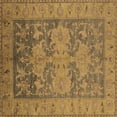 thumbnail image 1 of Ahgly Company Indoor Square Oriental Brown Industrial Area Rugs, 5' Square, 1 of 4