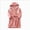 Pink 0626, variant on Boys Girls Kids Robe Hooded Bathrobe Boys Girls Soft Plush Flannel Pajamas with Belt Unisex Solid Color 2T 3T 4T 5T 6T 7T Toddler Winter Clothes for Kids,White,Size 3-4T
