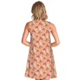 thumbnail image 2 of Bixox Mushroom Print Women's Sleeveless A-Line Dress with Pockets, Casual Knee-Length Tank Dress for Summer-Medium, 2 of 7