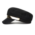 thumbnail image 6 of Dyfzdhu Sun Beret Hat Loose Color Solid Winter Cap Warm Women Baseball Caps Black, 6 of 9