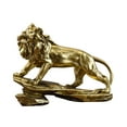thumbnail image 2 of deevoka Desk Lion Statue Decoration Crafts for Living Room Desktop Bedroom Gold, 2 of 9