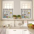 thumbnail image 2 of 36 Inch Long Tier Curtains for Kitchen, Cooking Utensils Pots and Pans Gnome Black and White Buffalo Plaid Rod Pocket Short Curtains Window Treatment Tiers for Living Room Bathroom 2 Panels, 2 of 5