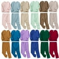 thumbnail image 4 of Coerni Kids Christmas Warm Pajama Set Autumn Winter Boys Girls Long Sleeved Sweatshirt Tops and Pants Nighty PJS 2-piece Set Size 1-12, 4 of 4