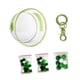 thumbnail image 5 of Bolsa de almacenamiento de muñecas transparente de PVC, bolsa de almacenamiento de muñecas pequeña, estuche de exhibición portátil de coleccionables p Verde, 5 of 7