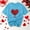#0122-Blue, variant on Womens Valentine Shirts Love Heart Graphic Tee T Shirts Teen Girls Cute Graphic T Shirts Tee Top Gift