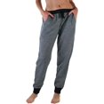thumbnail image 5 of ToBeInStyle Women's Marled Print French Terry Jogger Pants with Cuff Ends, 5 of 6
