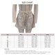 thumbnail image 3 of Pantalones cortos de verano para mujer, pantalones cortos elásticos de cintura media con cierre de cordón, pantalones cortos casuales con bolsillos laterales, 3 of 3