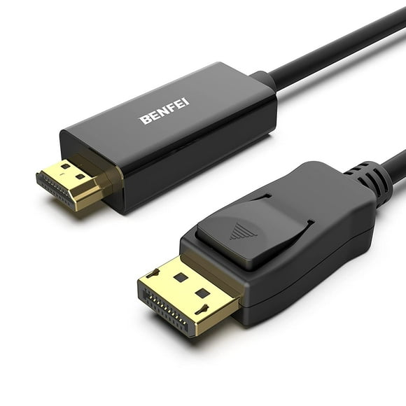 BENFEI 4K DisplayPort to HDMI 6 Feet Cable, Uni-Directional DP 1.2 Computer to HDMI 1.4 Screen Cable Compatible with HP, ThinkPad, AMD, NVIDIA, Deskt