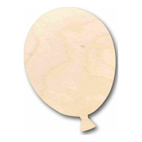 Unfinished Wood Balloon Silhouette - Craft- up to 46" DIY 14" / 1/4"