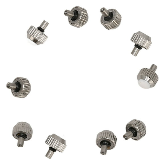 Watch Crown Parts,10pcs Silver Watch Crown Replacement Watch Crown Watch Crown Top of the Line