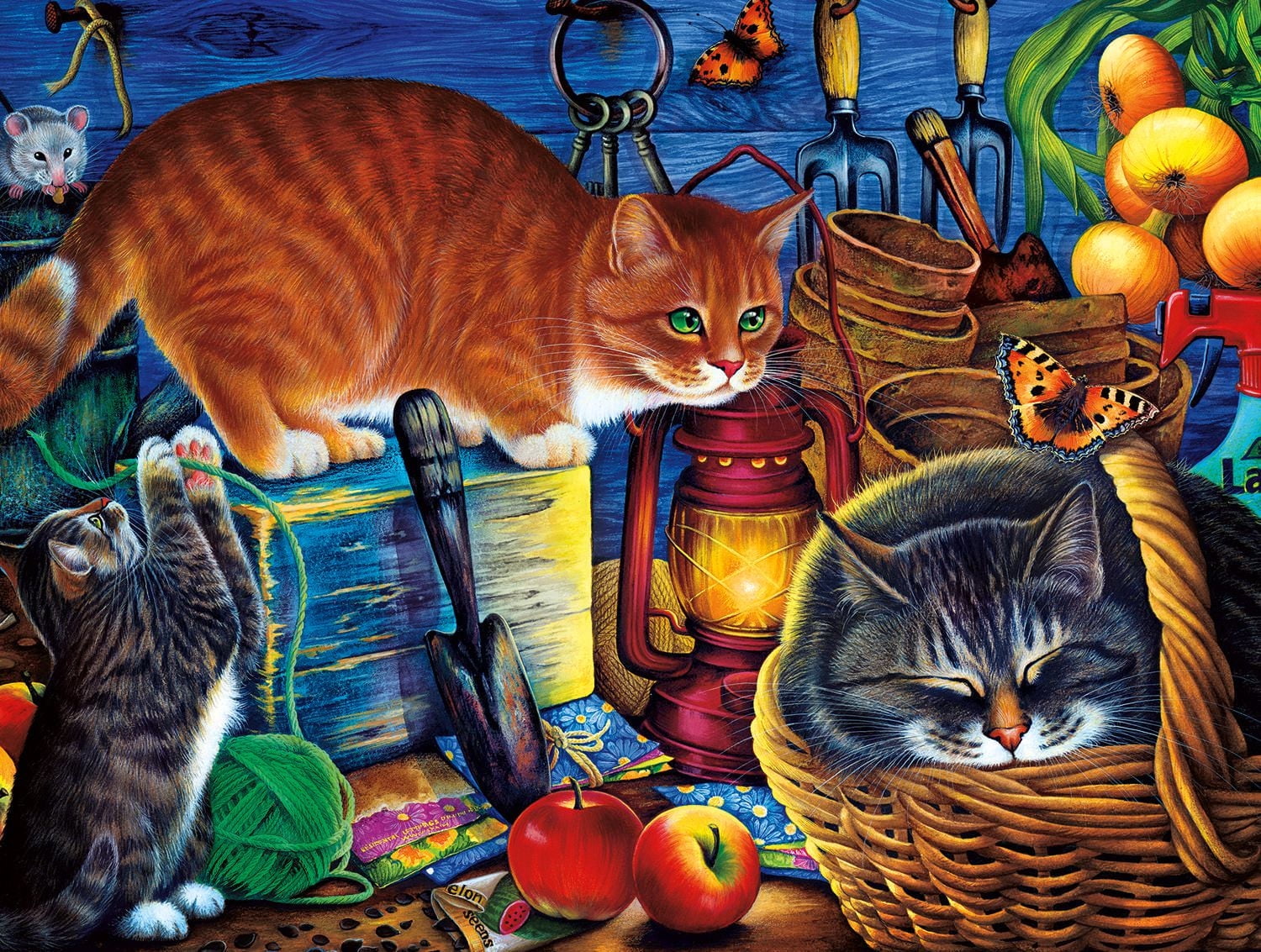 Buffalo Games Cats Le puzzle Potting Shed Cats en 750 pièces