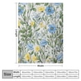 thumbnail image 4 of ARISTURING  Spring Floral Throw Blanket, Blue and Yellow Watercolor Floral Throw Blanket for Couch, Farmhouse FlowersSoft and Warm Throw Blanket for Women Girls, 4 of 6