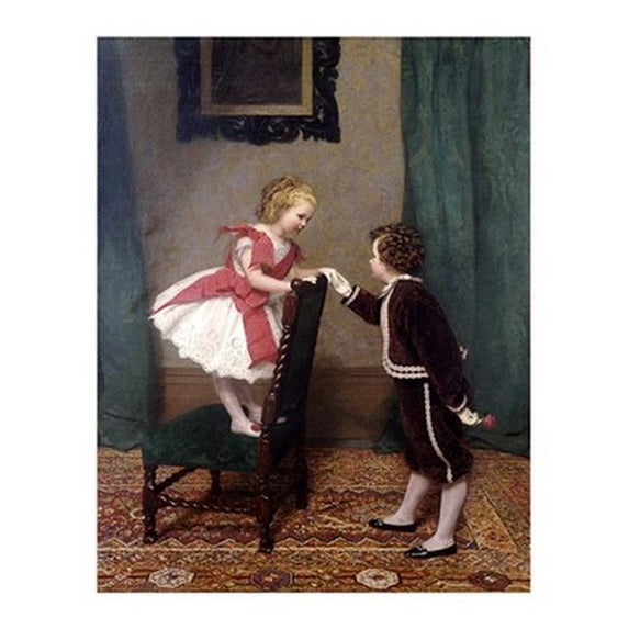Global Editions GGE6807430 Miss Lilys First Flirtation Poster Print by James Haylar - 28 x 34