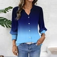 thumbnail image 6 of Jsaierl 3/4 Sleeve Cardigans for Women Plus Size Button Down Open Front Shirts Trendy Print Ladies Blouses Flowy Holiday Tunic Tops S-2XL, 6 of 8