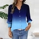 thumbnail image 4 of Camisas de Cuello de Tripulación de Manga Corta para las Mujeres, Cardigan con Cuello en V con Mangas 3/4, 4 of 7
