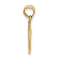 thumbnail image 4 of 14K Yellow Gold Textured Polished Finish School Book and Ruler Design Charm Pendant, 4 of 4