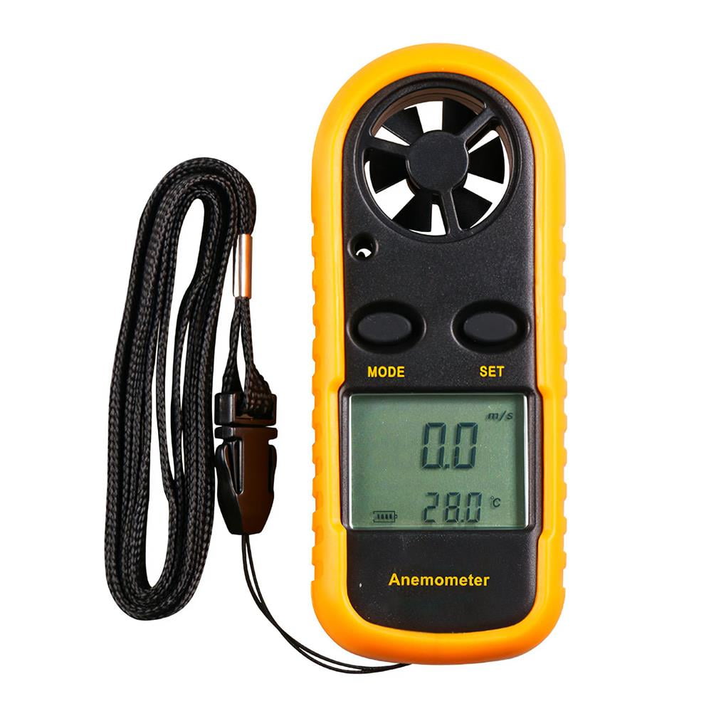 Handheld Anemometer Digital LCD Wind Speed Meter Gauge Light Weight Air