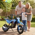 thumbnail image 5 of BLAZEGO EK2 36V Kids Electric Dirt Bike, 350W Electric Motorcycle with 3 Speed Modes Up to 9 Miles/h, 12 Miles Max Range, for Children Ages 5-10, Blue, 5 of 9