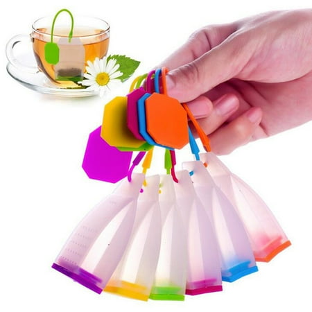 

Meizhencang 2 Pcs Silicone Tea Strainers Tea Bag Shape Loose Leaf Mesh Tea Infusers for Home Ofiice Kitchen