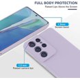 thumbnail image 3 of Galaxy S21 Ultra Case, (2 Pack) Screen Protector Film with Liquid Silicone Gel Rubber Soft Microfiber Cloth Lining Cushion Shockproof Cover Case for Galaxy S21 Ultra (5G) 6.8 inch Purple, 3 of 12