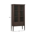 thumbnail image 5 of Samantha Modern Fluted Glass Bookshelf Cabinet, Black, 5 of 14