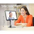 thumbnail image 2 of Soporte para iPad Elitehood de aluminio ajustable gris, 2 of 7