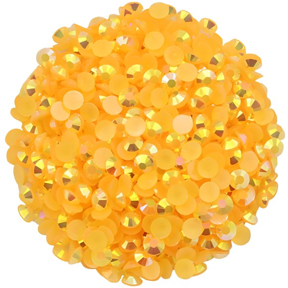1440 piezas SS20 0.197 in diamantes de imitación planos para uñas arte manualidades brillo redondo gemas AB cristales DIY ropa zapatos (naranja rojo AB)