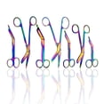 thumbnail image 4 of Cynamed Set of 4 Lister Bandage Scissors with Multicolor/Rainbow Titanium Coating - Perfect for EMT, Paramedics, First Aid, Responders, Doctors, Nurses, Students and More, 4 of 4