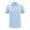 Light Blue, variant on Aofany Men's Pique Turndown Collar Shirts Short Sleeve Summer Casual Slim Fit Shirts Athletic Solid Plus Size Tshirt