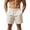 Beige_001, variant on 5 Inch Linen Shorts for Men - Casual Elastic Waist Drawstring Shorts Summer Lightweight Beach Shorts with Pocket Khaki XXL
