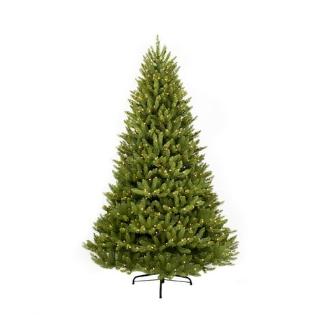 Puleo International 9' Pre-Lit Fraser Fir Artificial Christmas Tree with 1000 Clear UL Listed Lights