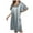 Silver, variant on Lady Sleepwear Solid Color Female Ice Silk Nightdress Summer Short Sleeve Women's Gown