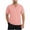 Pink, variant on Mens Textured Short Sleeve T Shirts Casual Wrinkle Free Stretch Shirt Comfy Knit Golf Shirt Solid Color Button Up Tops