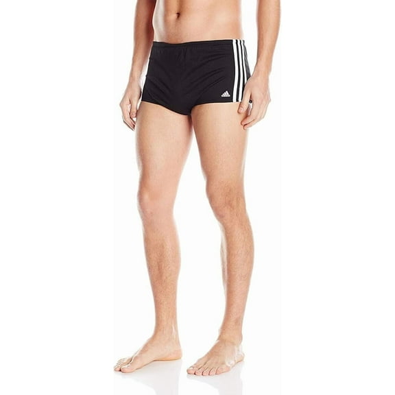 New ADIDAS Men's Mesh Drag Swim Briefs Suit Trunks Black 22