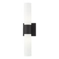 thumbnail image 3 of Livex Lighting Aero 2-Light Twist Lock Metal ADA Vanity Sconce in Textured Black, 3 of 14