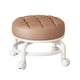 thumbnail image 2 of Taburete giratorio de 360 degree con asiento bajo y rodillo para tareas domésticas, taburete redondo para niños, taburete bajo con polea resistente y ligero Café Macarena Asiento bajo con ruedas, 2 of 8