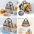 thumbnail image 5 of Pzuqiu Green Camo Pink Bow School Backpack for Girls with Lunch Box 12-14 Girls High School Bookbag Set of 4 with Lunch Tote Bag Pencil Case Water Bottle Holder Kids Schoolbags 5th Grade/6th Grade, 5 of 7