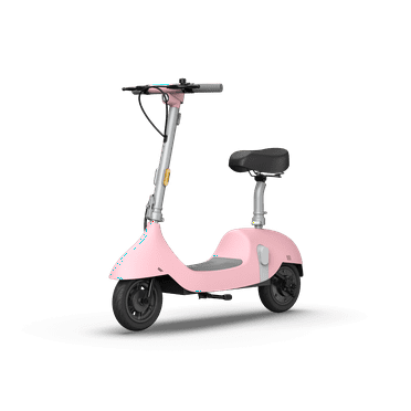 Electric Scooter with Foldable Seat w/35 Miles Operating Range & 15.5mph Max Speed - Pink