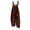 Red, variant on WTOBBY Halloween Bat Print Women's Jumpsuit, Vintage Loose Casual Style with Cotton Linen Material and Adjustable Shoulder Straps, Ideal for Relaxed Outfits,BlackL