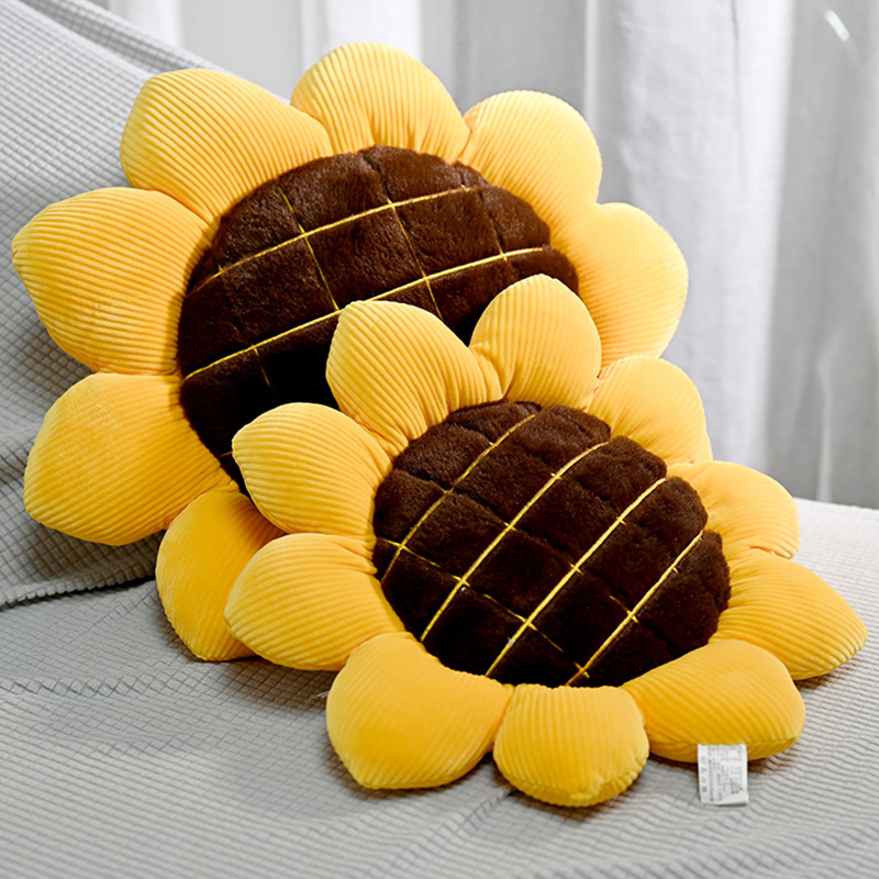 Homgreen Flower Plush Pillow, Sunflower Pillow Soft & Comfortable