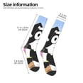 thumbnail image 2 of Rocae Bluey Chaussettes de compression Décontractées pour Femmes Hommes Bas Contrastés, 2 of 6