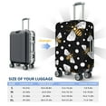 thumbnail image 6 of Fotbe Honey Bees at Night Luggage Cover Protector,Suitcase Protector,Scratch and Dirt Resistant,Fits 18-32 Inch Luggage(without luggage)-Large, 6 of 9