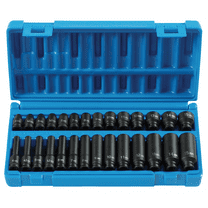 Grey Pneumatic 9728M 1/4" Dr. 28 pc. Std. & Deep Length Metric Master Set