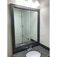thumbnail image 6 of Porter Dark Grey Framed Wall Mirror, Rectangular Vanity Mirror, Multiple Sizes, 6 of 13