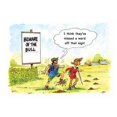 thumbnail image 1 of Kevin Milner Beware Of The Bull Countryside Greetings Card, 1 of 1