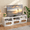 White, variant on FloatiCasa 3Pcs Rattan TV Stand Set 3-in-1 Modular Design Multi-Functional TV Stand/Nightstand/Storage Cabinet for Living Room & Bedroom