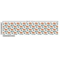 thumbnail image 2 of Fish Fabric by the Yard, Pattern with Marine Cartoon Animal, Decorative Upholstery Fabric for Sofas and Home Accents, White Blue Grey Orange by Ambesonne, 2 of 4
