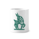 thumbnail image 1 of Año de ovejas animal China Zodiac Titular de cepillo de dientes de cerámica taza de regalo pluma blanco taza 350ml, 1 of 2