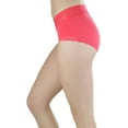 thumbnail image 6 of ToBeInStyle Junior Womens Pack of 6 Classic Cotton Blend Colorful Assorted Bikini Briefs, 6 of 7